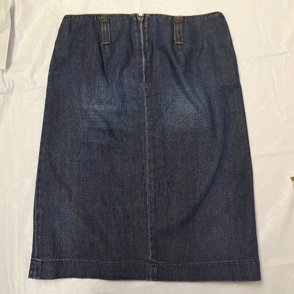 𝅺MISS Sixty Pleat front Jean Skirt - Picture 6 of 11
